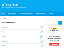 Tablet Screenshot of affiliate-net.nl